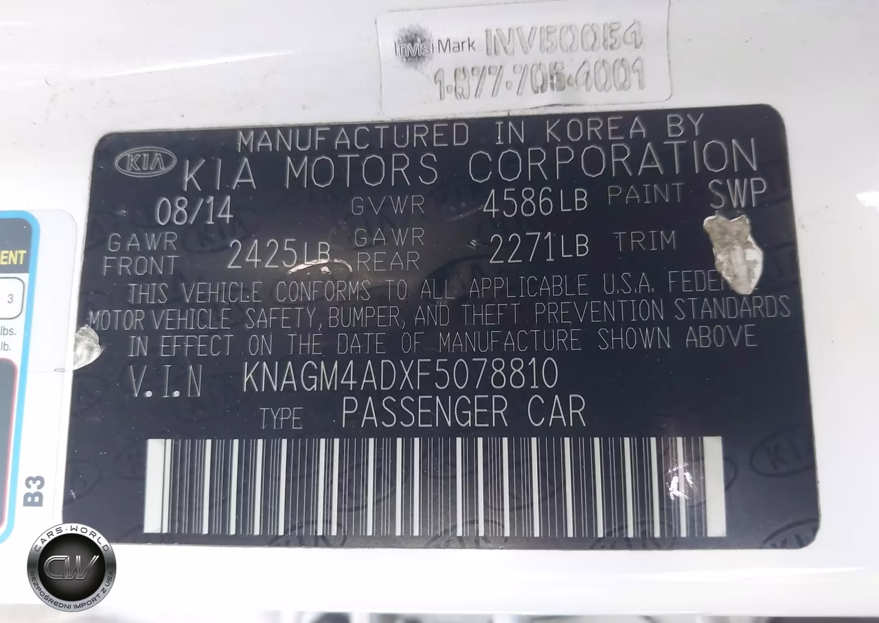 2015 Kia Optima Hybrid VIN:KNAGM4ADXF5078810 - 9