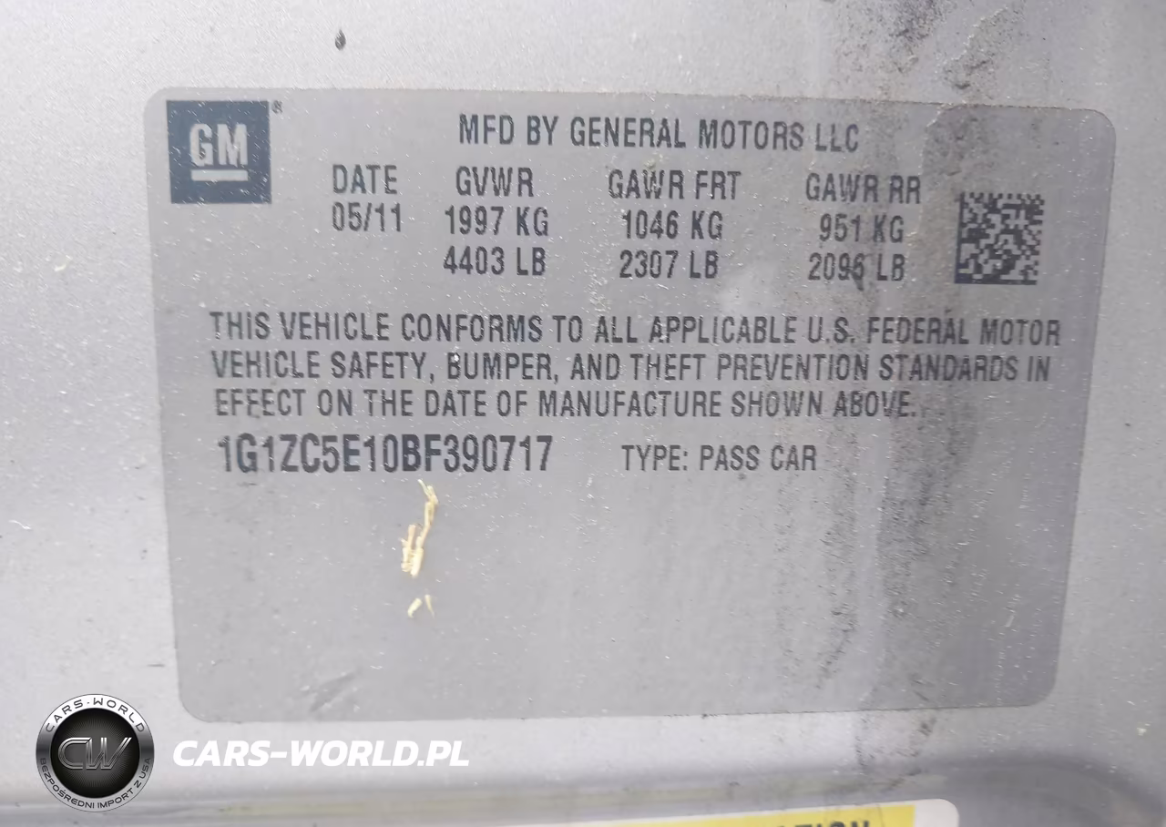 2011 Chevrolet Malibu 1Lt VIN:1G1ZC5E10BF390717 - 9
