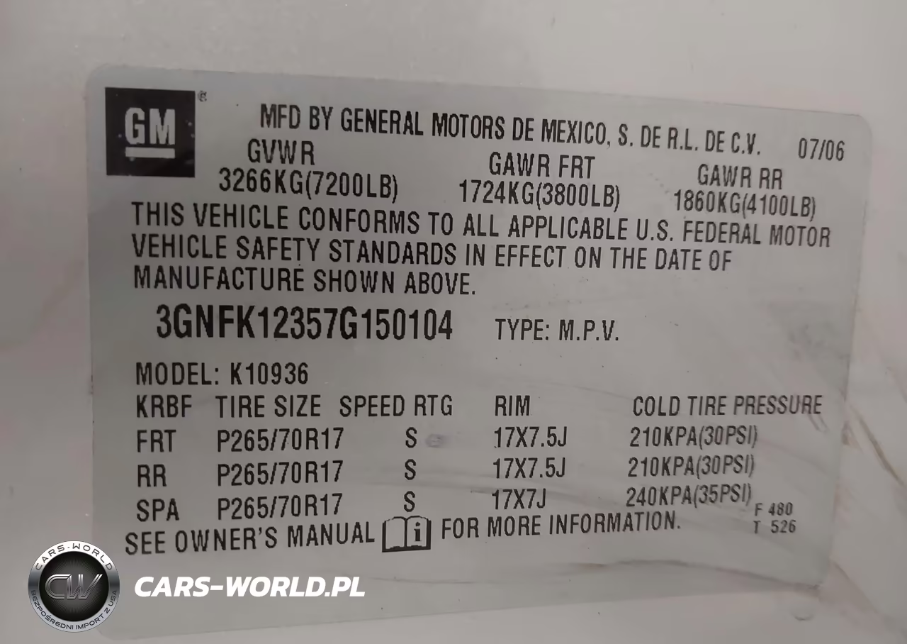 2007 Chevrolet Avalanche 1500 Lt VIN:3GNFK12357G150104 - 9