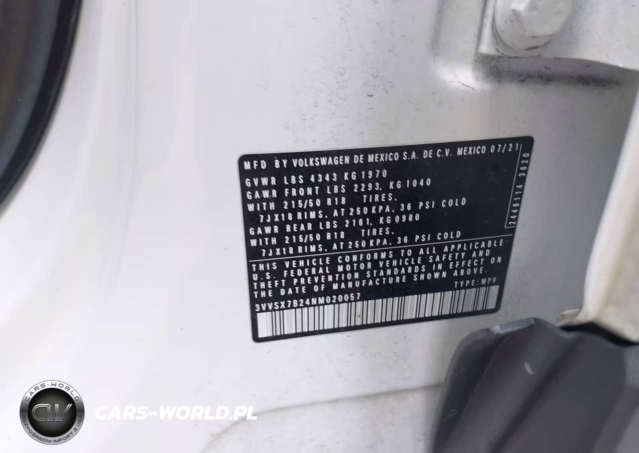2022 Volkswagen Taos 1.5T Se VIN:3VVSX7B24NM020057 - 9