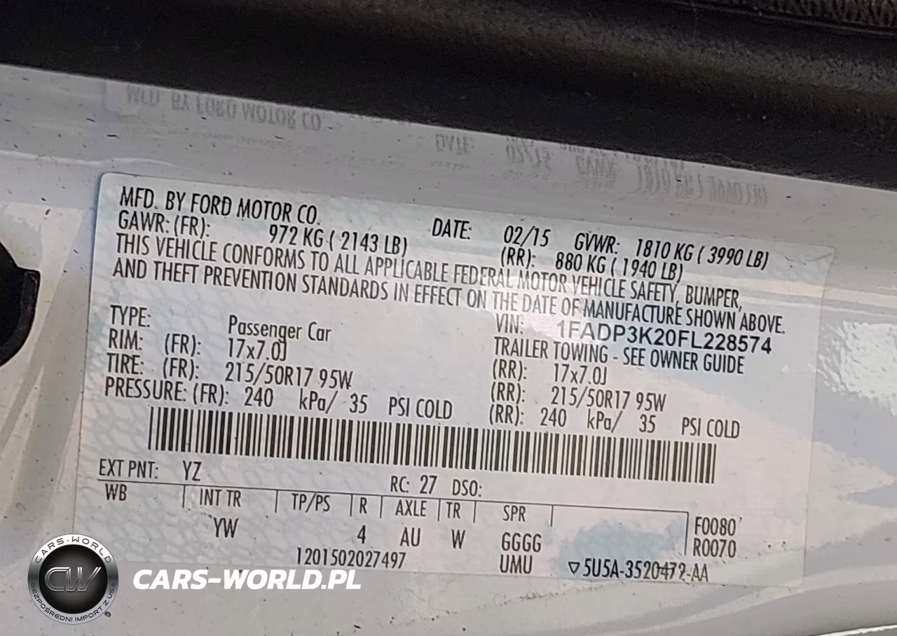 2015 Ford Focus Se VIN:1FADP3K20FL228574 - 9