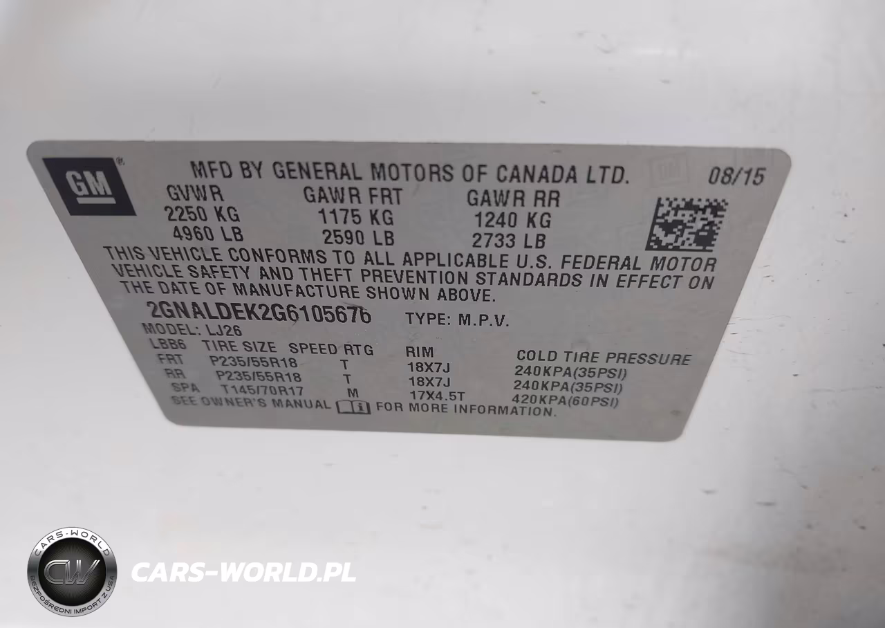 2016 Chevrolet Equinox Ltz VIN:2GNALDEK2G6105676 - 9