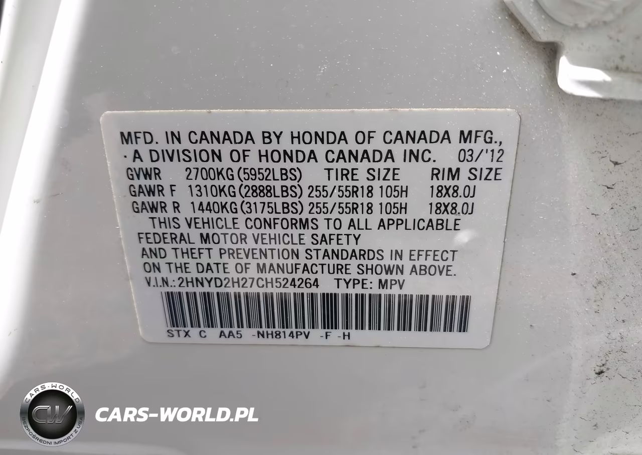 2012 Acura Mdx VIN:2HNYD2H27CH524264 - 9