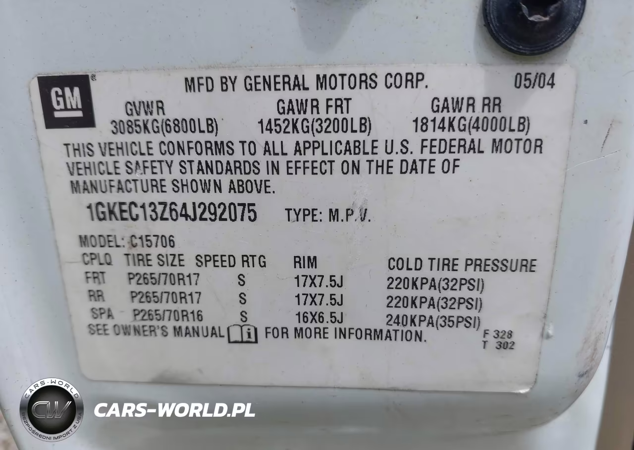 2004 GMC Yukon Slt VIN:1GKEC13Z64J292075 - 9