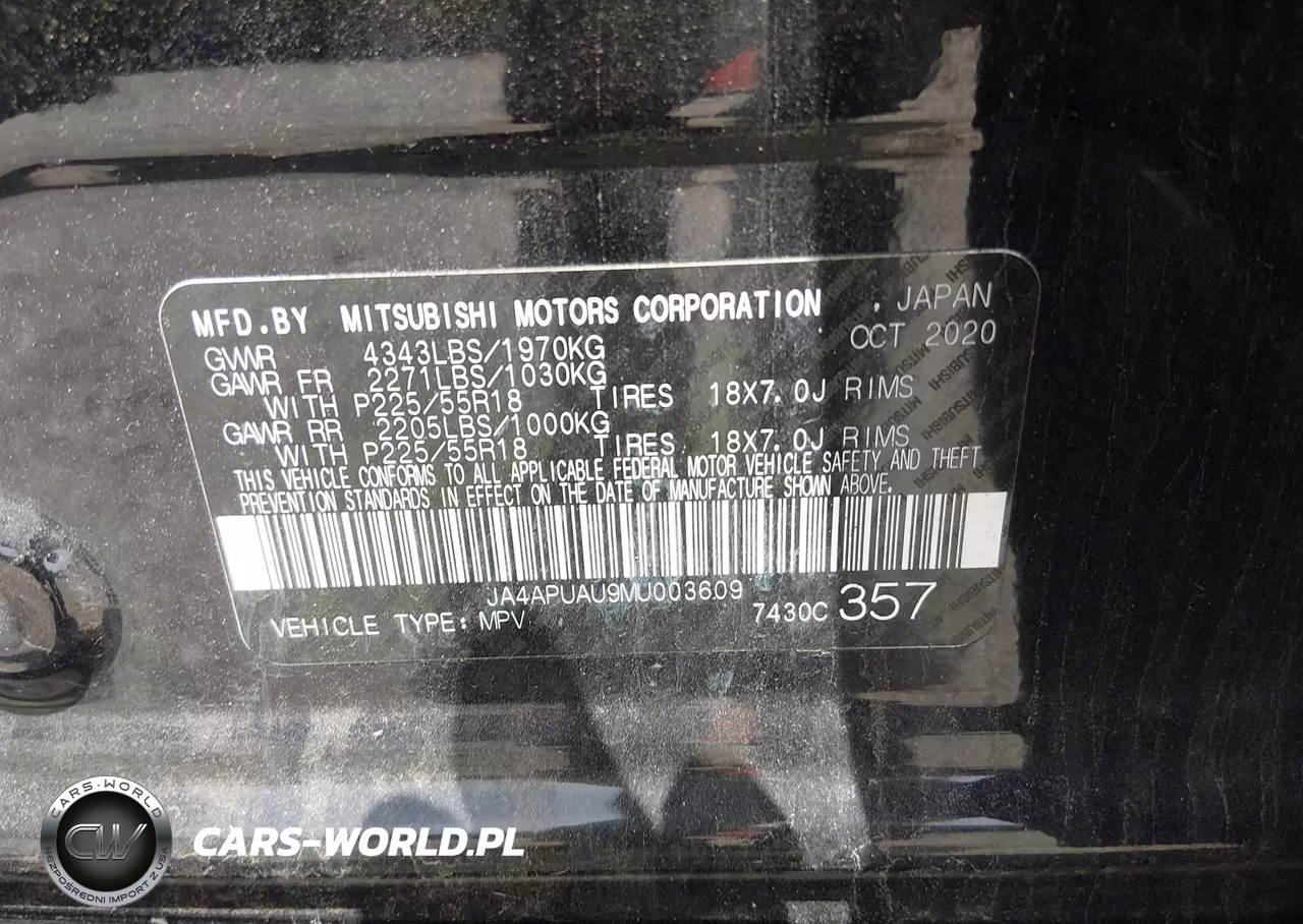 2021 Mitsubishi Outlander Sport 2.0 Be 2Wd-2.0 Es 2Wd-2.0 Le 2Wd-2.0 S 2Wd VIN:JA4APUAU9MU003609 - 9