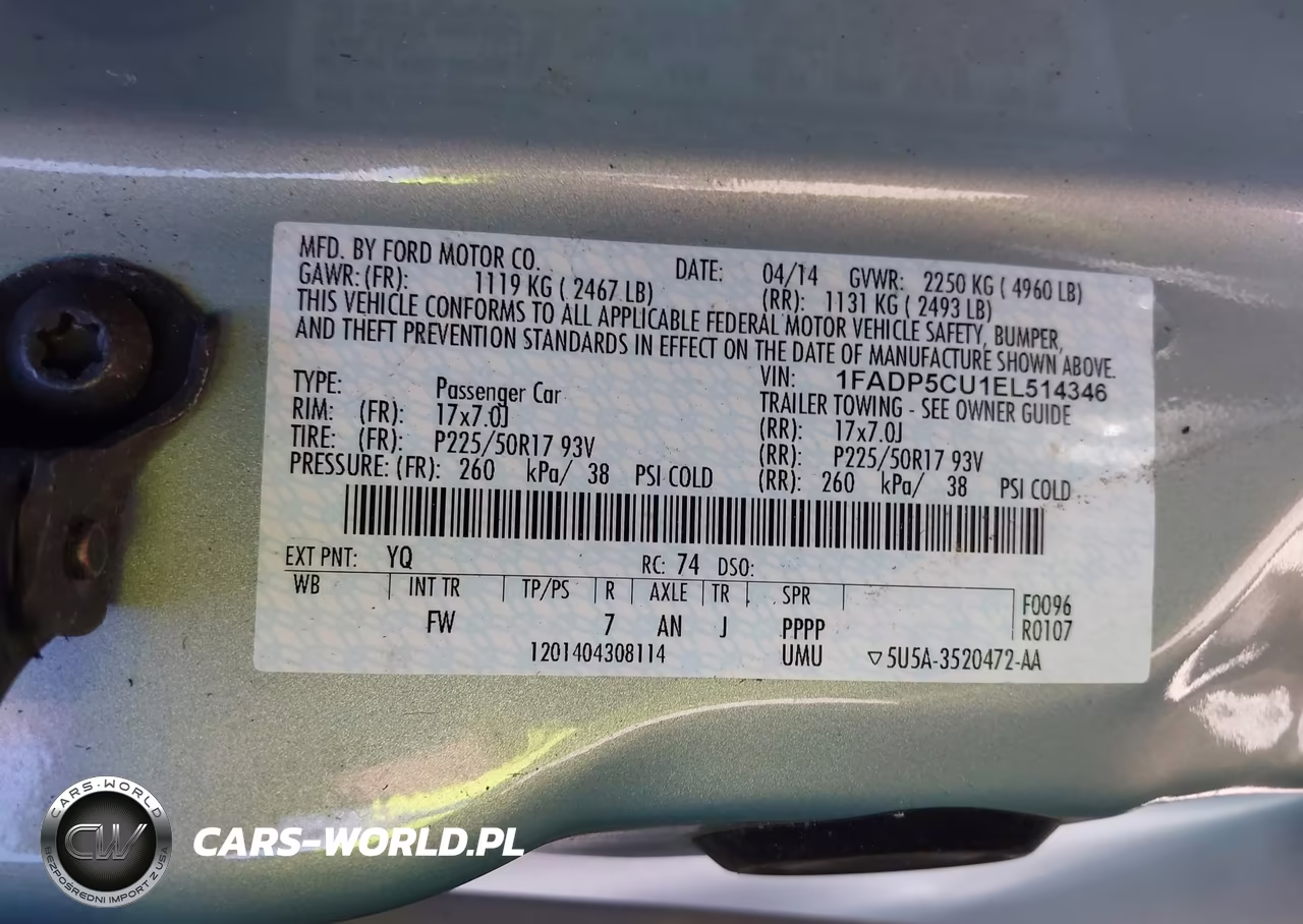 2014 Ford C-Max Energi Sel VIN:1FADP5CU1EL514346 - 9