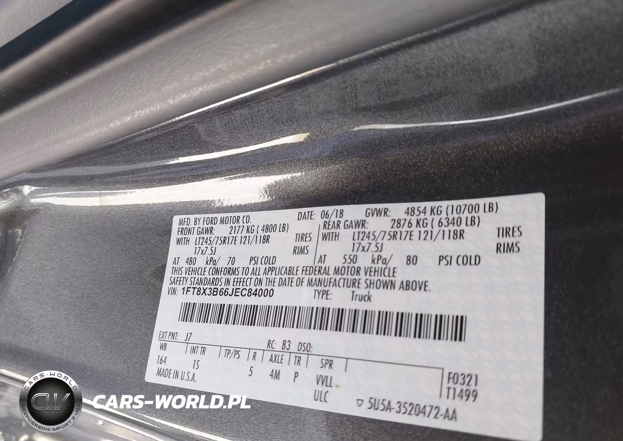 2018 Ford F-350 Xl VIN:1FT8X3B66JEC84000 - 9