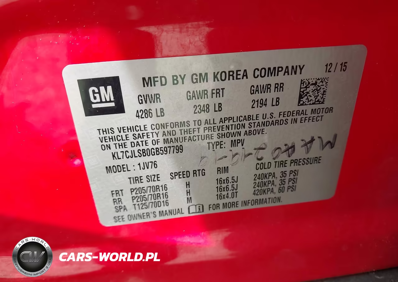 2016 Chevrolet Trax Lt VIN:KL7CJLSB0GB597799 - 9