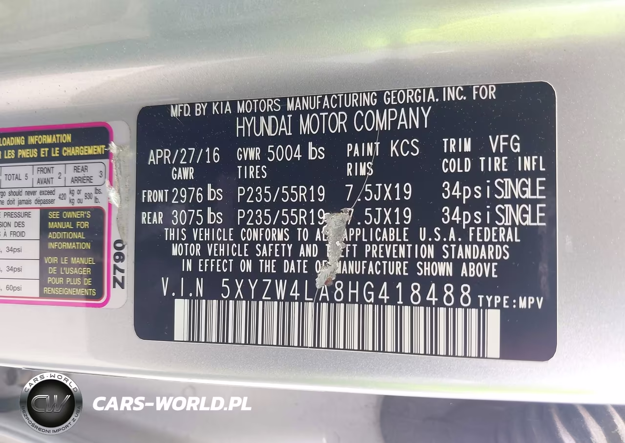 2017 Hyundai Santa Fe Sport 2.0T Ultimate VIN:5XYZW4LA8HG418488 - 9