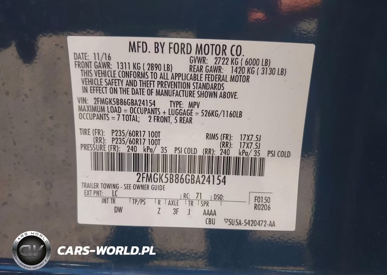2016 Ford Flex Se VIN:2FMGK5B86GBA24154 - 9