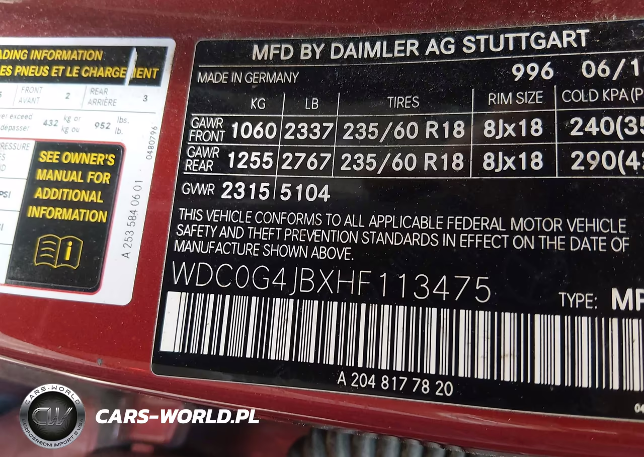 2017 Mercedes-Benz Glc 300 VIN:WDC0G4JBXHF113475 - 9
