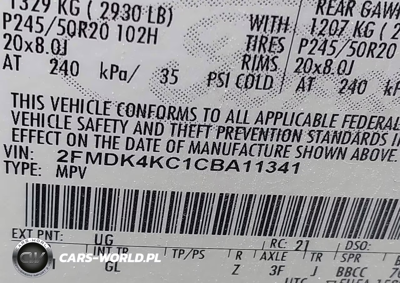 2012 Ford Edge Limited VIN:2FMDK4KC1CBA11341 - 9