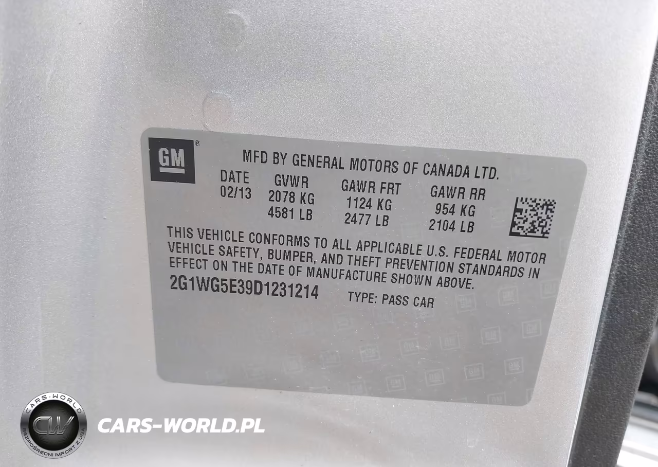 2013 Chevrolet Impala Lt VIN:2G1WG5E39D1231214 - 9