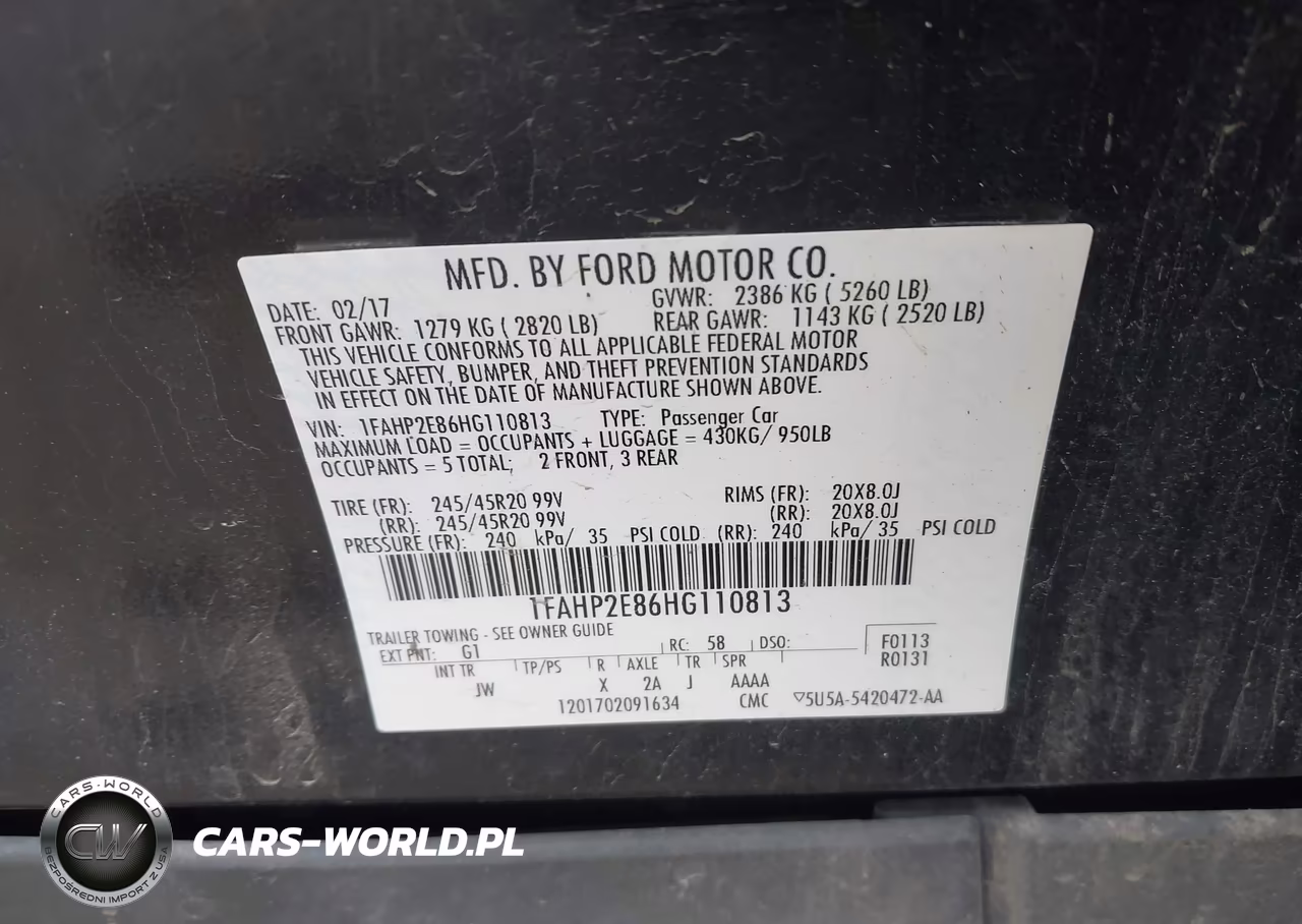 2017 Ford Taurus Sel VIN:1FAHP2E86HG110813 - 9