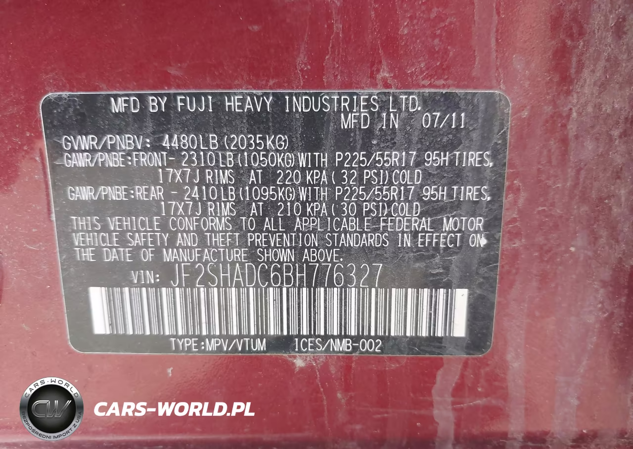2011 Subaru Forester 2.5X Premium VIN:JF2SHADC6BH776327 - 9