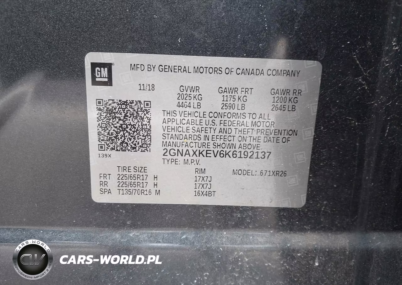 2019 Chevrolet Equinox Lt VIN:2GNAXKEV6K6192137 - 9