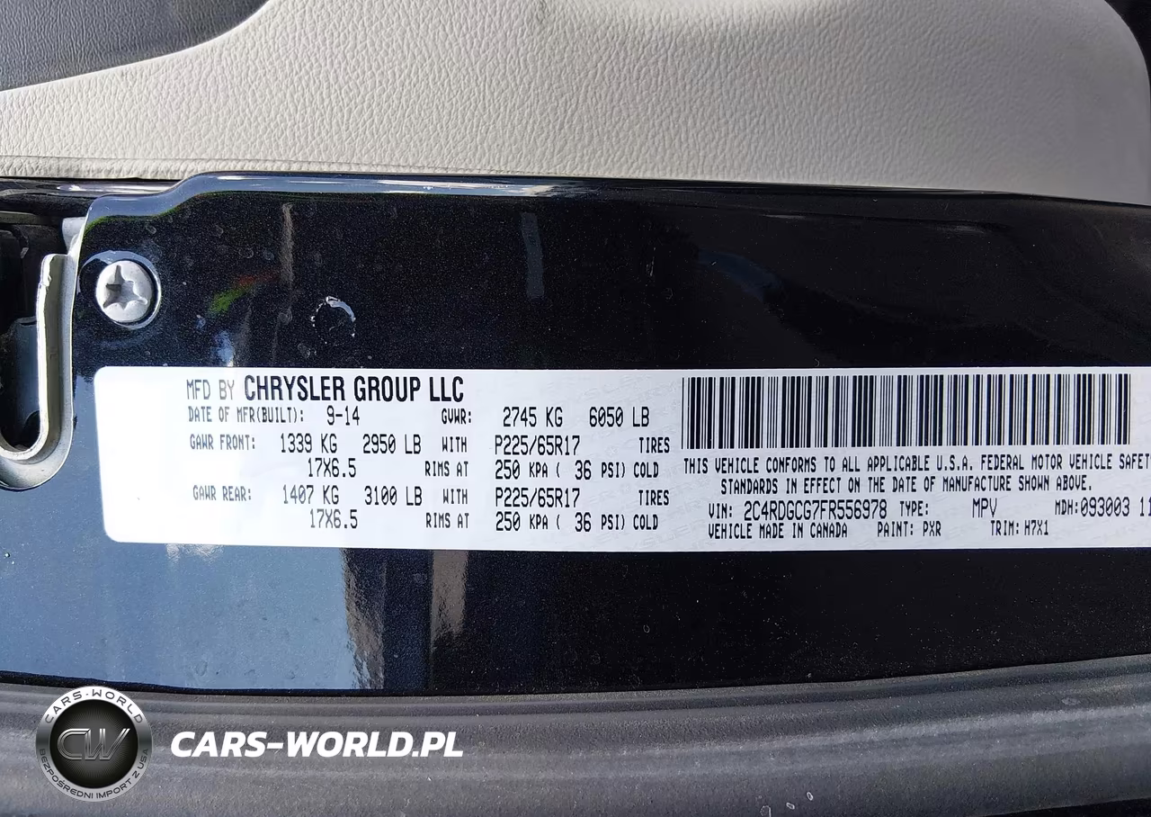 2015 Dodge Grand Caravan Sxt VIN:2C4RDGCG7FR556978 - 9
