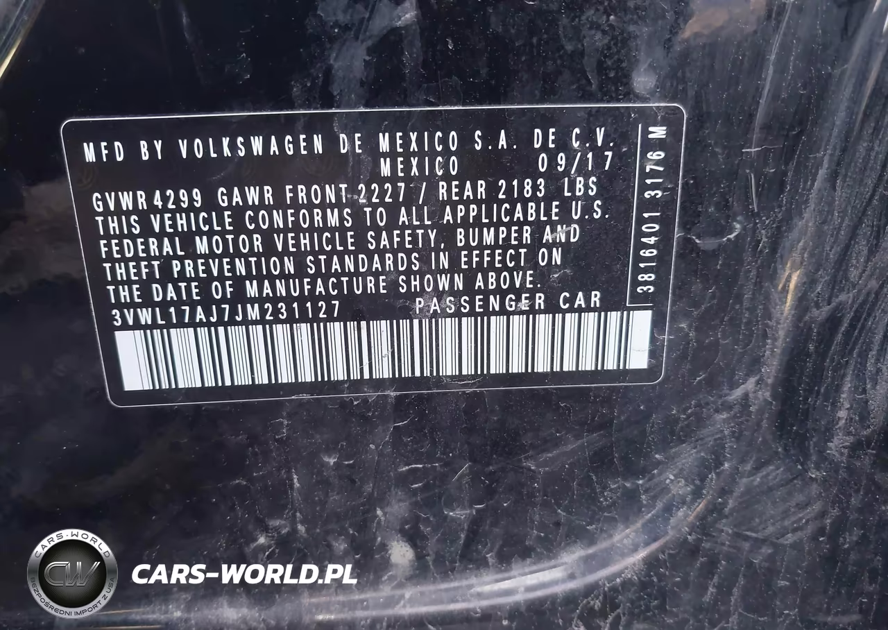 2018 Volkswagen Jetta 1.8T Sel VIN:3VWL17AJ7JM231127 - 9