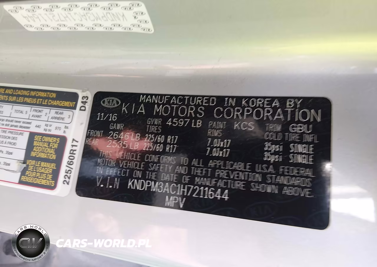 2017 Kia Sportage Lx VIN:KNDPM3AC1H7211644 - 9