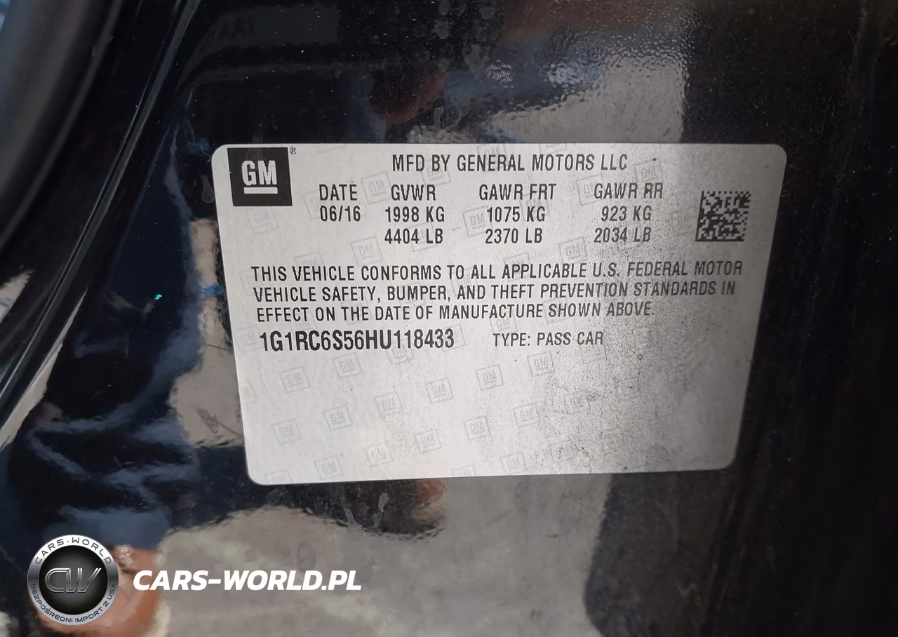 2017 Chevrolet Volt Lt VIN:1G1RC6S56HU118433 - 9