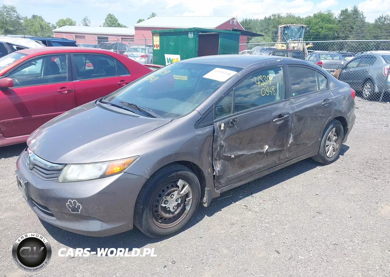2012 Honda Civic Lx VIN:19XFB2F59CE082339 - 2
