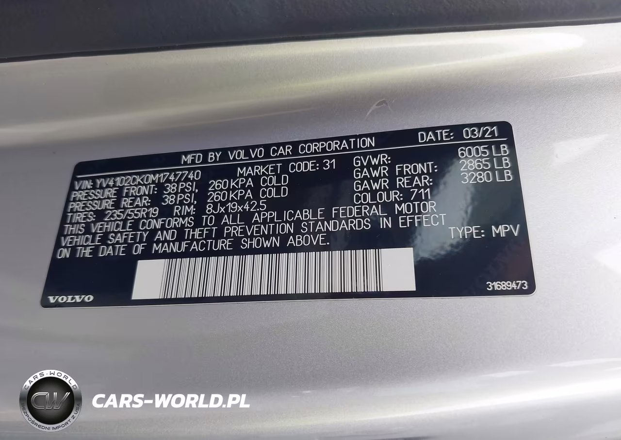 2021 Volvo Xc90 T5 Momentum 7 Passenger VIN:YV4102CK0M1747740 - 9