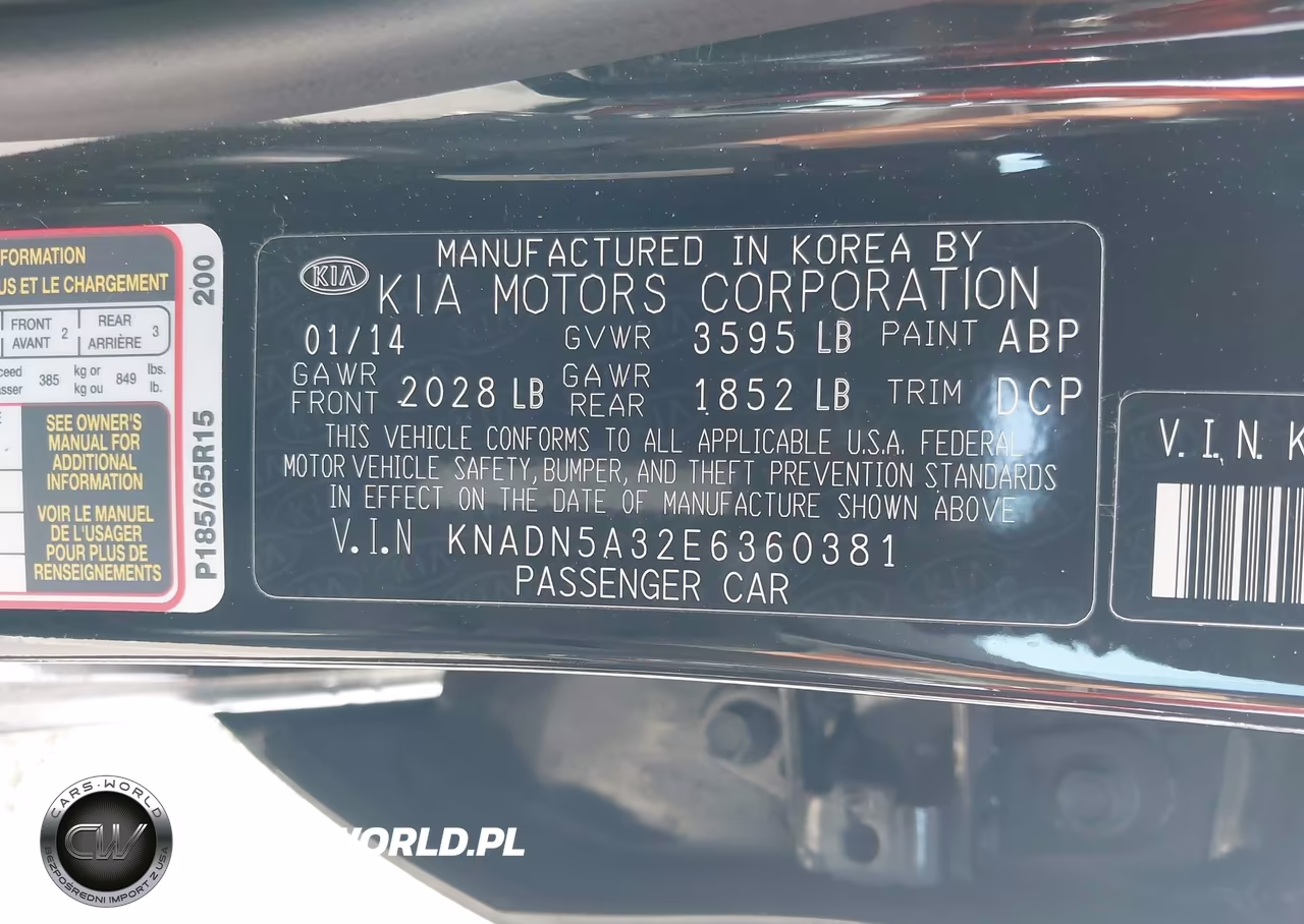 2014 Kia Rio Ex VIN:KNADN5A32E6360381 - 9