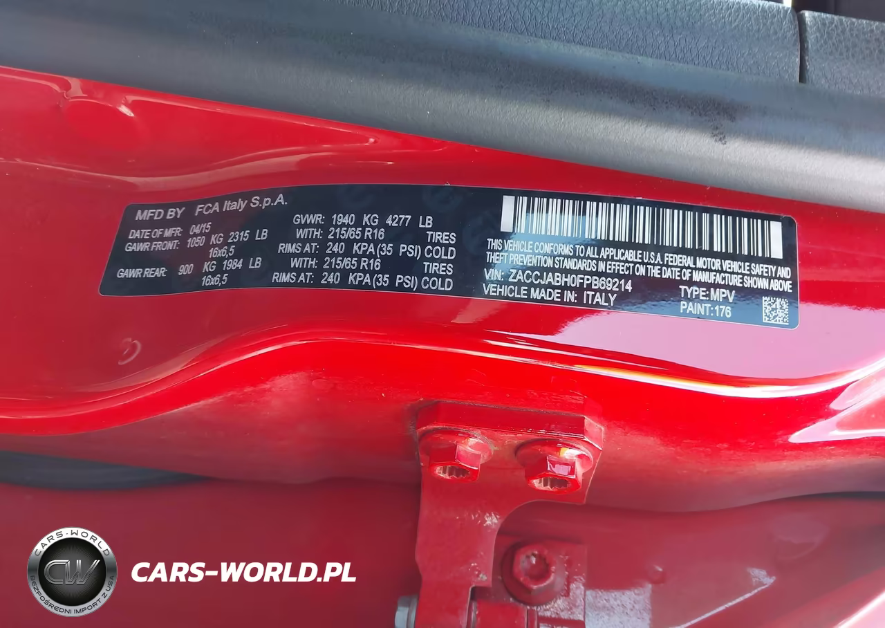 2015 Jeep Renegade Latitude VIN:ZACCJABH0FPB69214 - 9