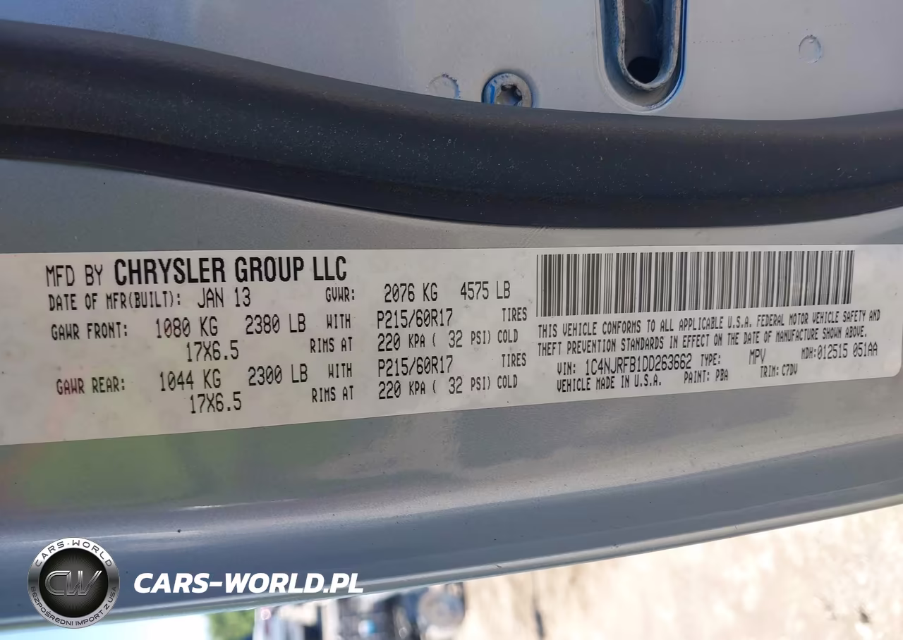 2013 Jeep Patriot Latitude VIN:1C4NJRFB1DD263662 - 9
