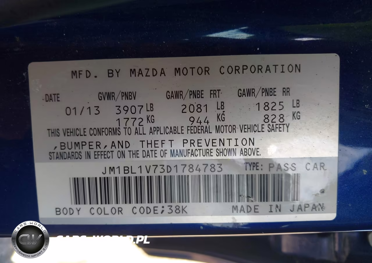 2013 Mazda Mazda3 I Touring VIN:JM1BL1V73D1784783 - 9