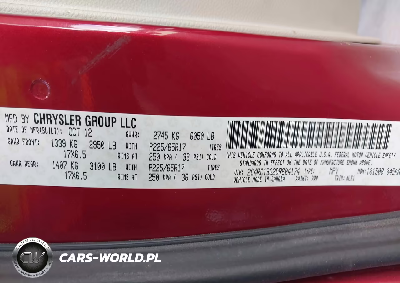 2013 Chrysler Town & Country Touring VIN:2C4RC1BG2DR604174 - 9
