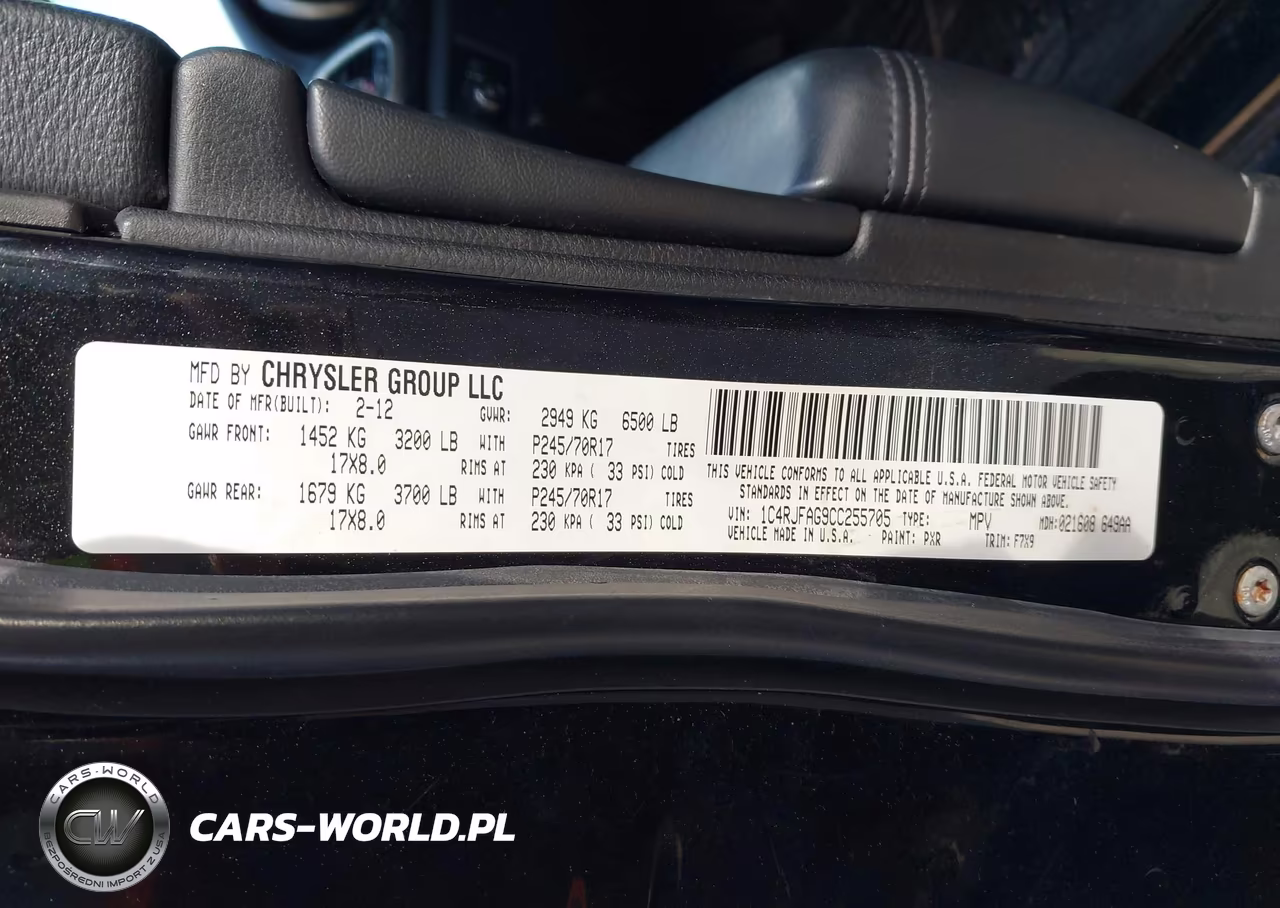 2012 Jeep Grand Cherokee Laredo VIN:1C4RJFAG9CC255705 - 9