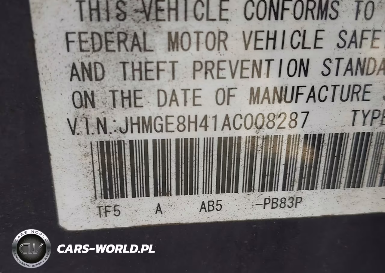 2010 Honda Fit Sport VIN:JHMGE8H41AC008287 - 9