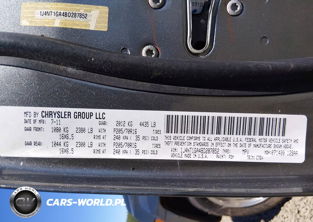 2011 Jeep Patriot Sport VIN:1J4NT1GA4BD287852 - 9