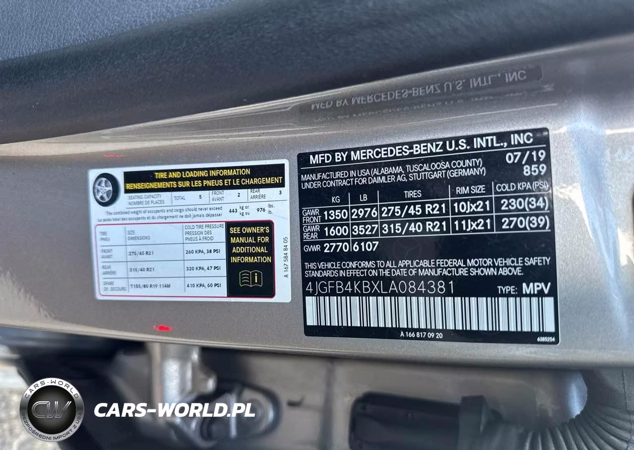 2020 Mercedes-Benz Gle 350 4Matic VIN:4JGFB4KBXLA084381 - 9