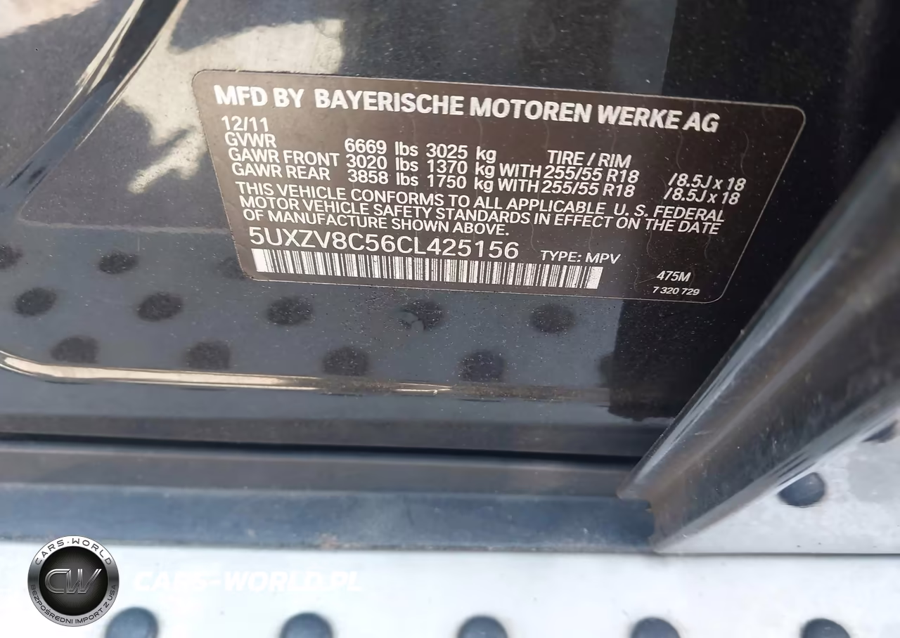 2012 BMW X5 xDrive50I VIN:5UXZV8C56CL425156 - 9