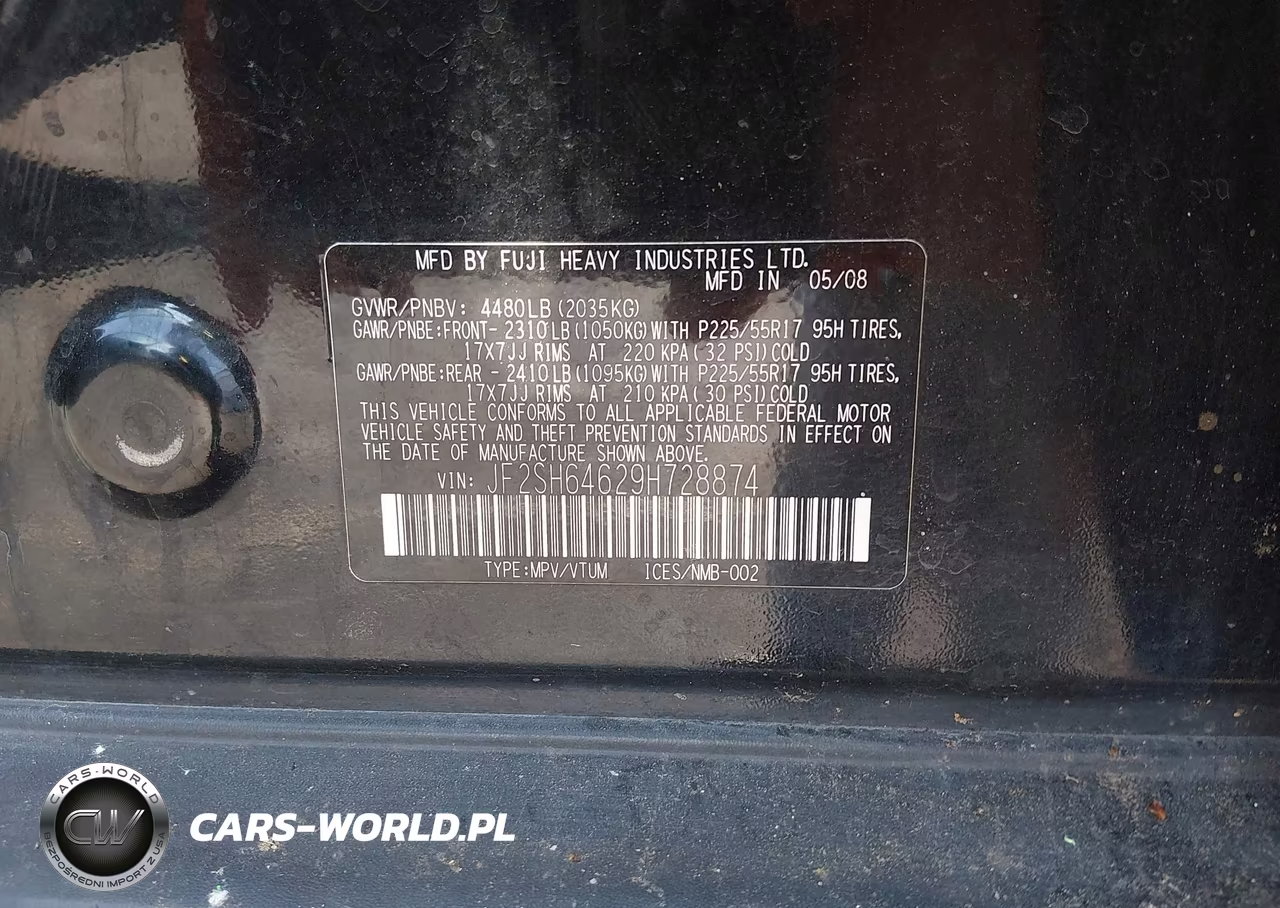 2009 Subaru Forester 2.5X Limited VIN:JF2SH64629H728874 - 9