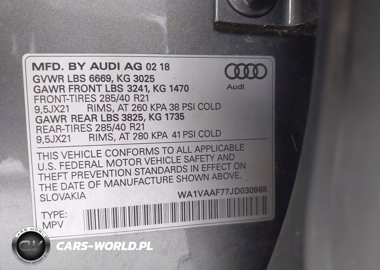 2018 Audi Q7 3.0T Premium VIN:WA1VAAF77JD030968 - 9