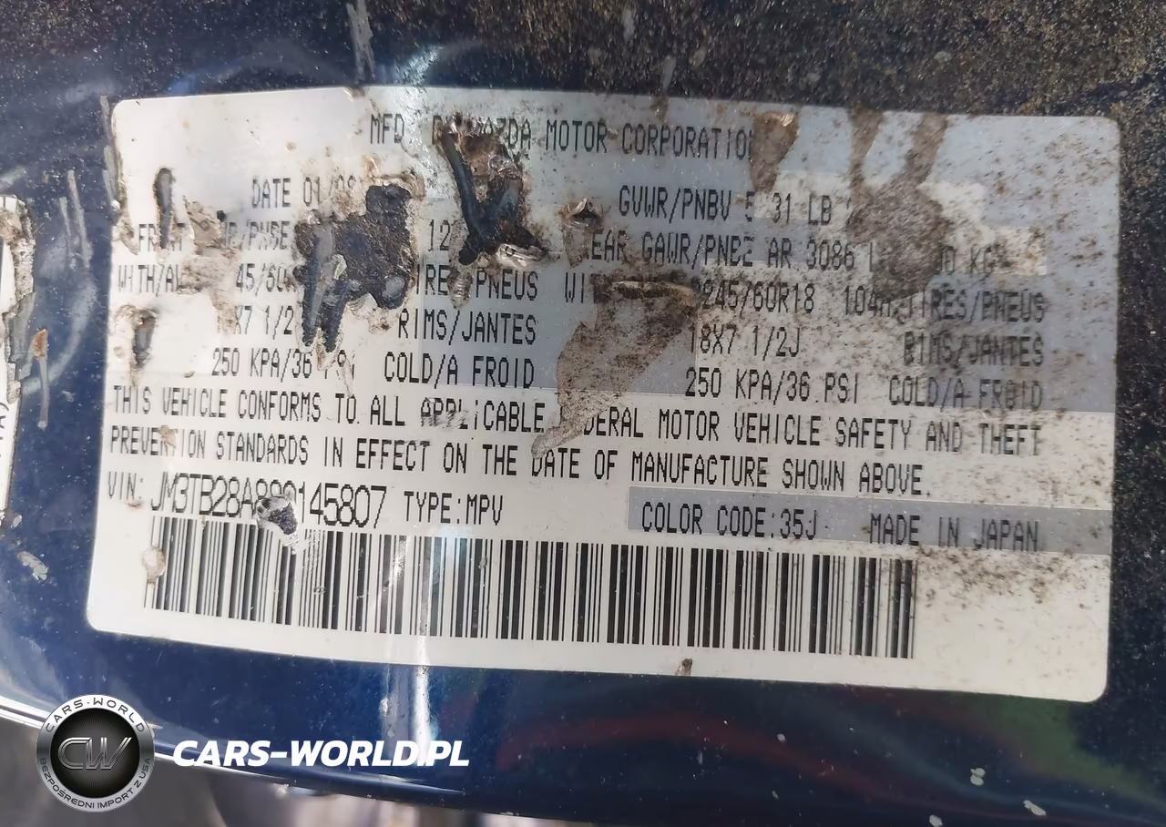 2008 Mazda Cx-9 Sport VIN:JM3TB28A880145807 - 9