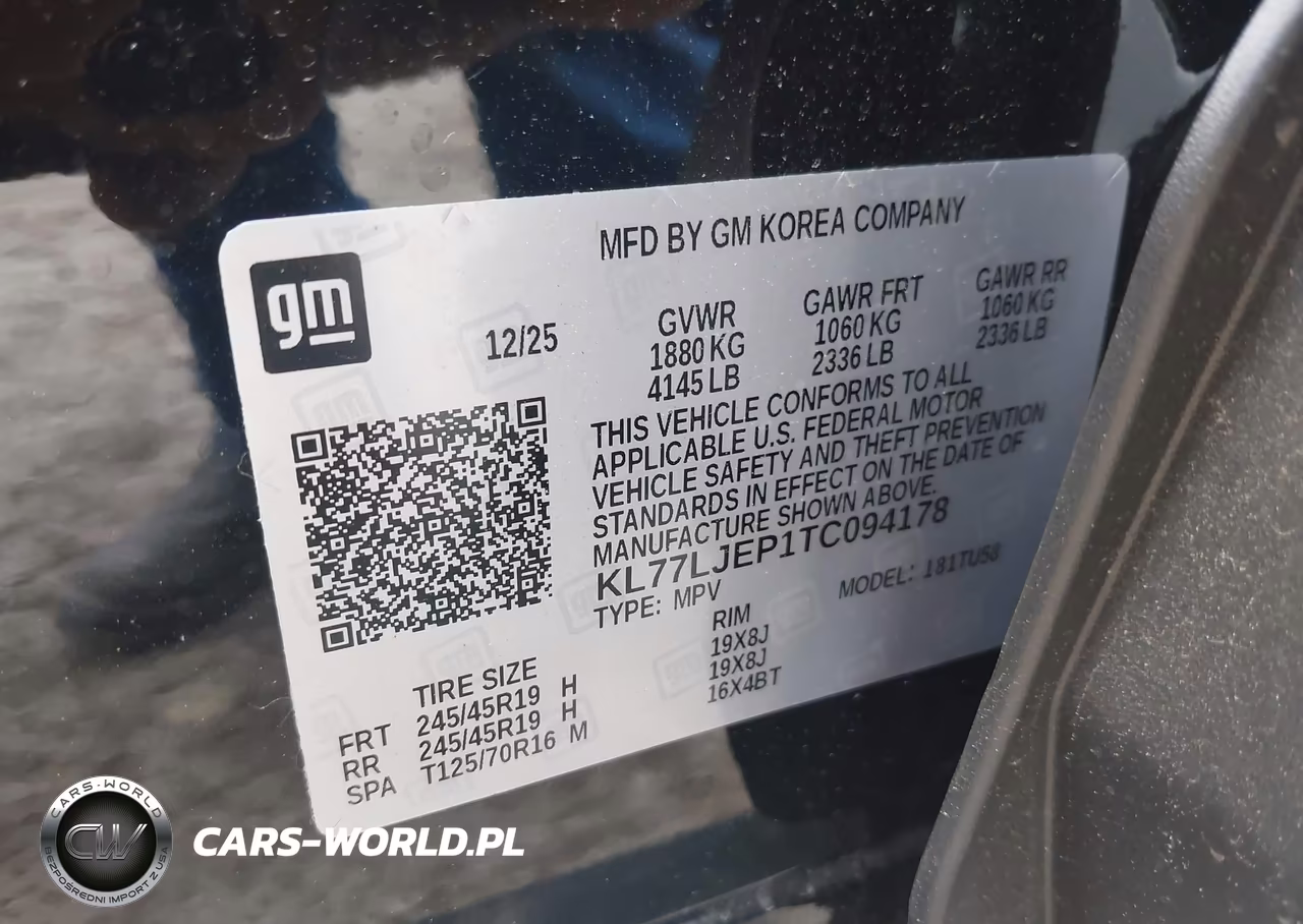 2026 Chevrolet Trax Fwd 2Rs VIN:KL77LJEP1TC094178 - 9