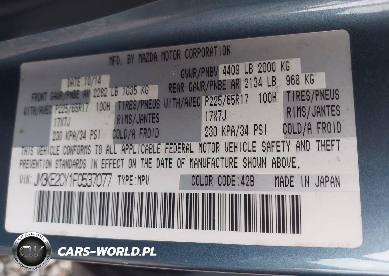 2015 Mazda Cx-5 Touring VIN:JM3KE2CY1F0537077 - 9