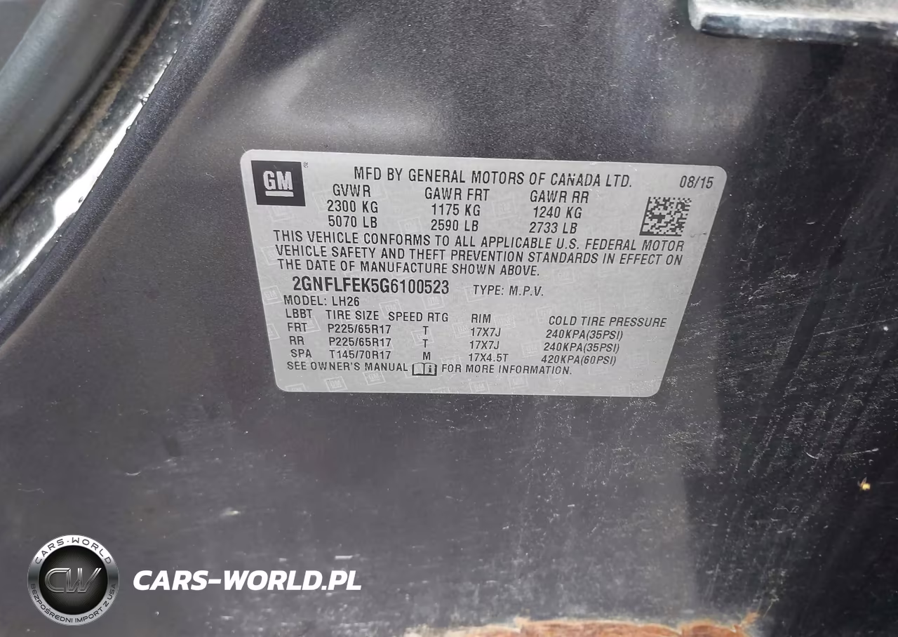 2016 Chevrolet Equinox Lt VIN:2GNFLFEK5G6100523 - 9