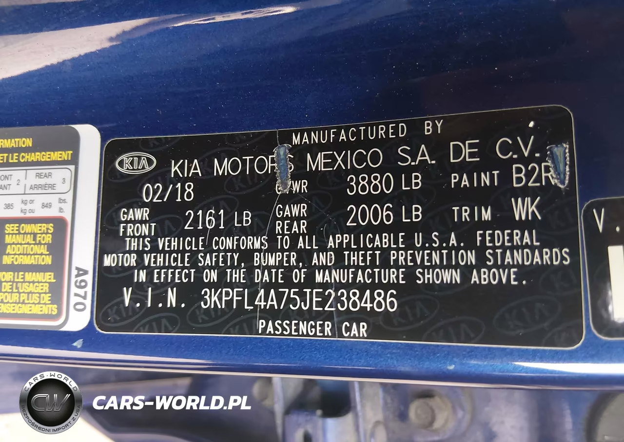 2018 Kia Forte Lx VIN:3KPFL4A75JE238486 - 9