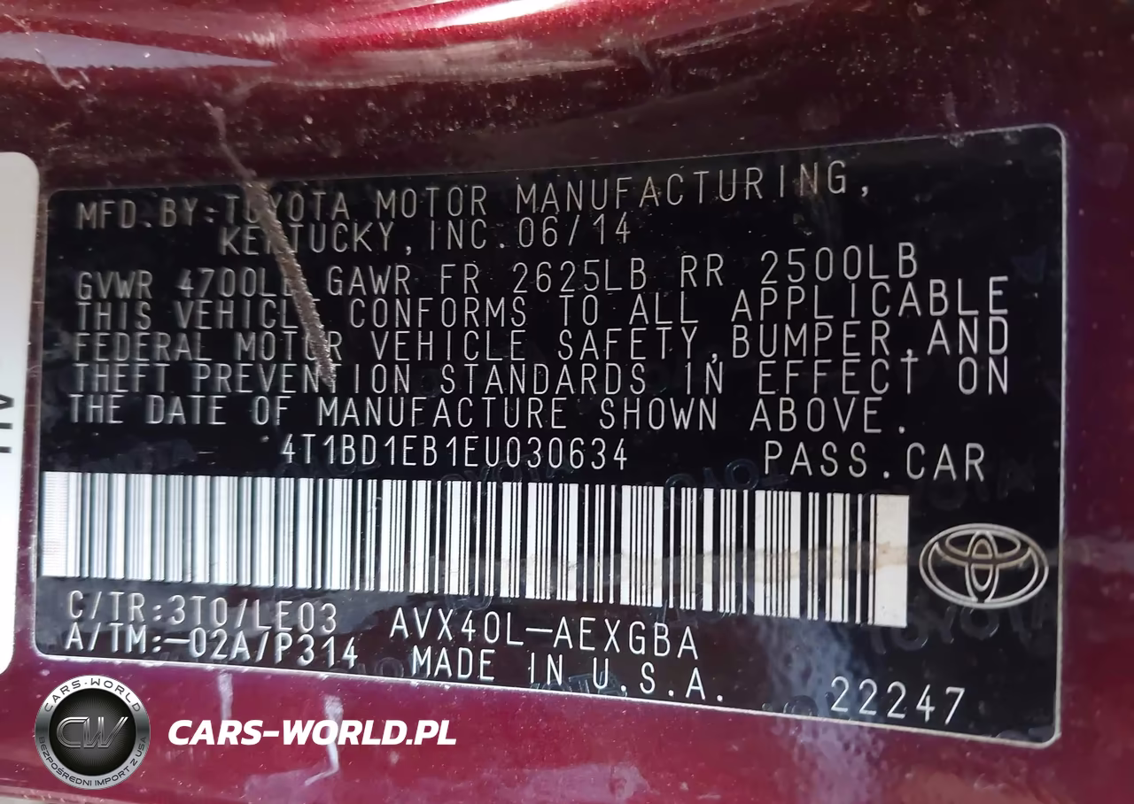 2014 Toyota Avalon Hybrid Xle Touring VIN:4T1BD1EB1EU030634 - 9