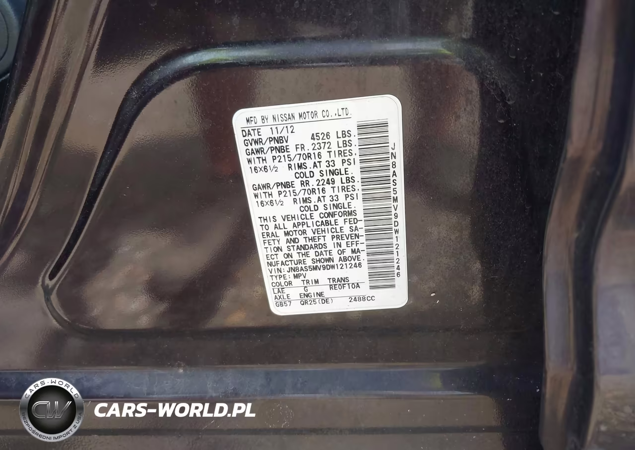 2013 Nissan Rogue S VIN:JN8AS5MV9DW121246 - 9