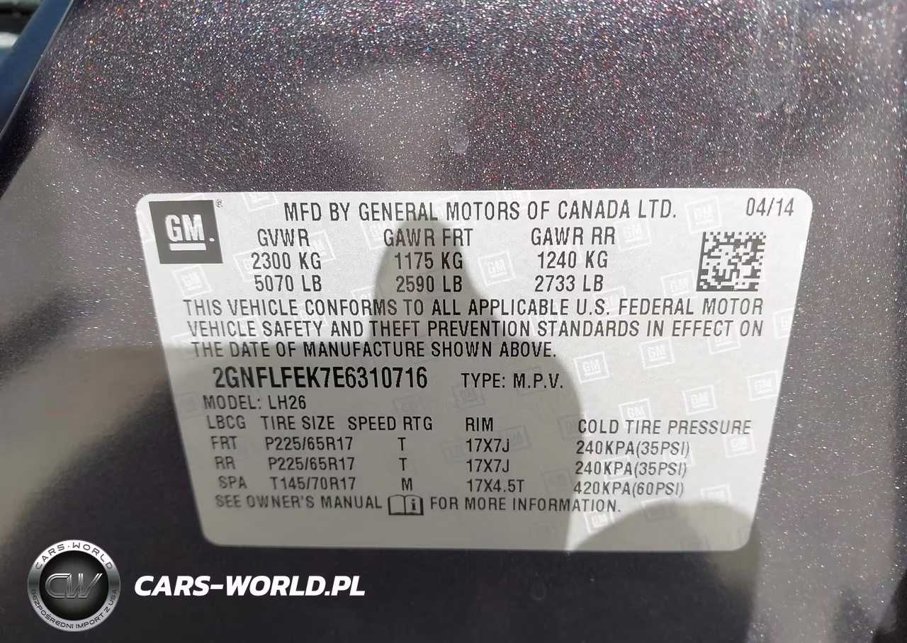 2014 Chevrolet Equinox Lt VIN:2GNFLFEK7E6310716 - 9