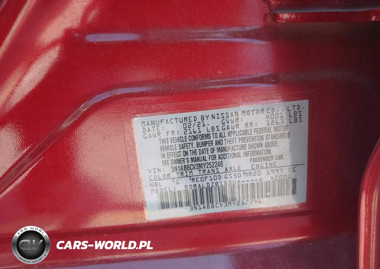 2021 Nissan Sentra Sv Xtronic Cvt VIN:3N1AB8CV3MY252246 - 9