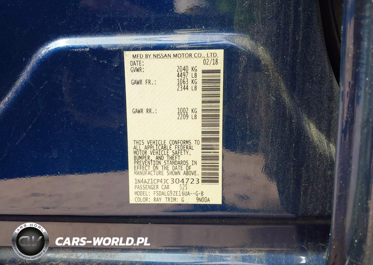 2018 Nissan Leaf Sl VIN:1N4AZ1CP4JC304723 - 8