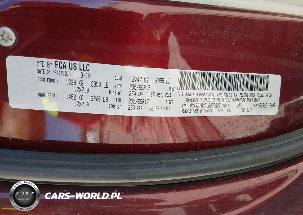 2018 Chrysler Pacifica Touring L VIN:2C4RC1BG7JR277525 - 9