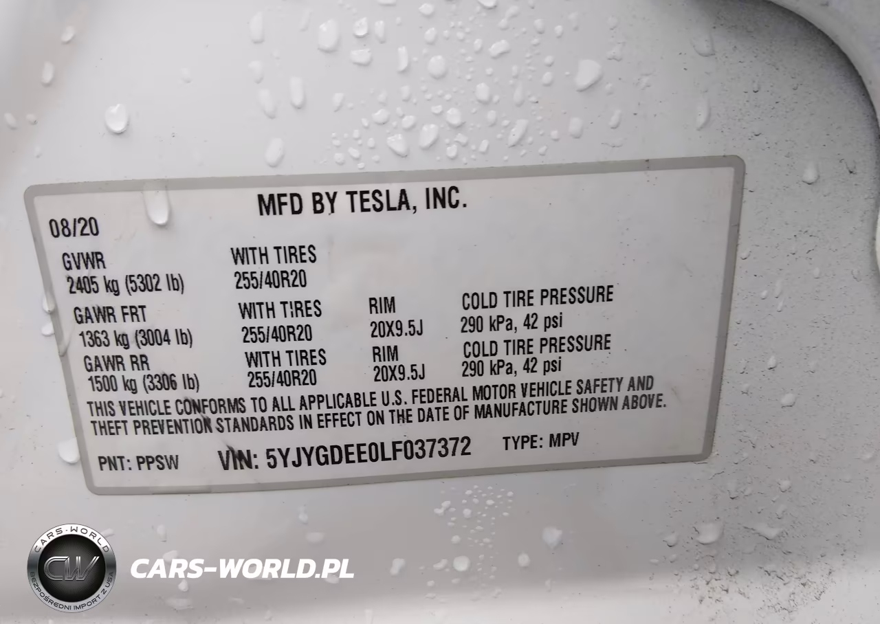 2020 Tesla Model Y Long Range Dual Motor All-Wheel Drive VIN:5YJYGDEE0LF037372 - 9